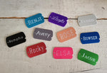 Custom Engraved Military ID Dog Tags WITH Stainless Silver Ball Necklace, Personalized Front & Back, Great for Army, Navy, Air Force, Marine
